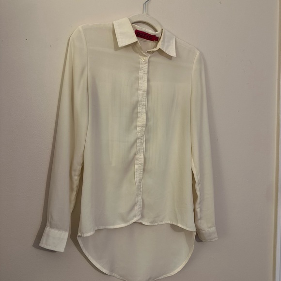 Chic Sheer Fringe Blouse - Picture 10 of 11